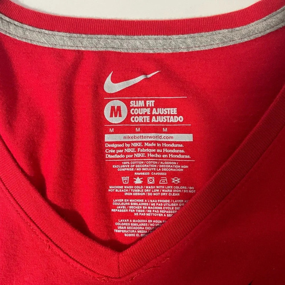 St. Louis Cardinals Tee Nike MLB Baseball Red Slim Fit V-neck Medium Women’s - Picture 8 of 9